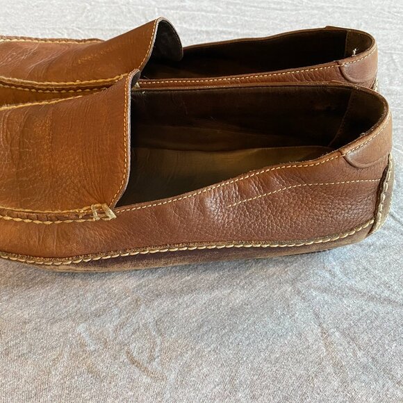 Cole Hann C02182 Venetian Dress Shoes Loafers Brown Leather Slip-On Size 10.5 - Picture 6 of 9